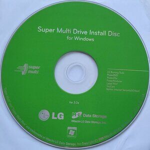 LG Super Multi Drive Install Disc for Windows, 2009